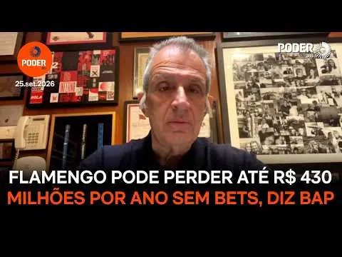 R$ 430 milhões por ano o Flamengo pode perder se as regras das apostas mudarem, diz Bap. Essa perda afeta todo o futebo…