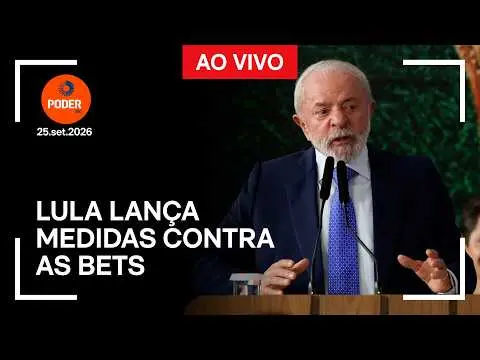 São Paulo, às 17h, Lula lança medidas para restringir apostas on-line. A ideia é parte de um pacote contra o endividame…