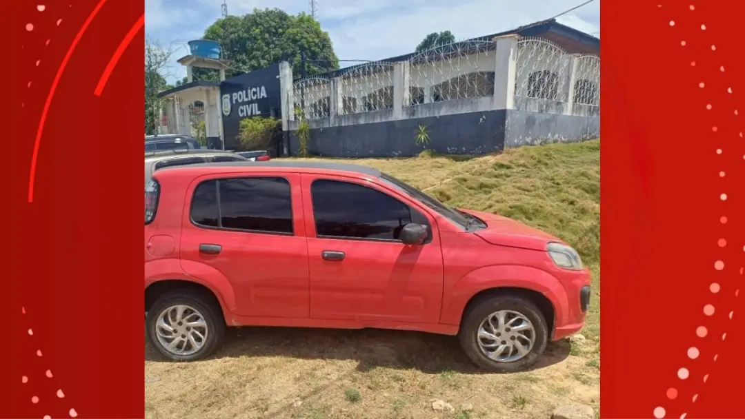 Carro furtado em 2022 foi recuperado na BR-156, no Amapá. O motorista, detido por receptação, alegou ter alugado o veíc…