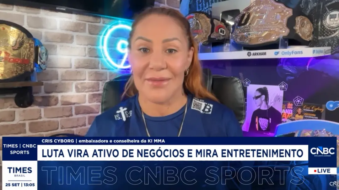 Cris Cyborg falou da nova liga de MMA, a KMMA, que vai investir US$ 60 milhões e começar em 2027. Ver investimento em a…