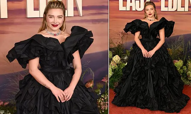 Florence Pugh, 30 anos, vestiu um traje preto dramático para a estreia de East of Eden. A fala dela sobre dificuldades …