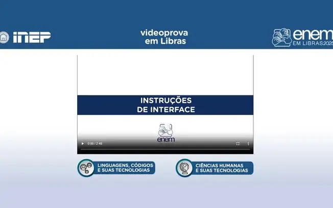 Plataforma Enem Libras atualizou com provas de 2017 a 2025 pra quem estuda. Essa ferramenta com interface parecida com …