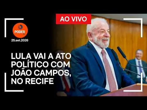 Recife, PE. Lula vai a ato político com João Campos nessa sexta, 25 de setembro de 2026. É a primeira visita dele ao es…