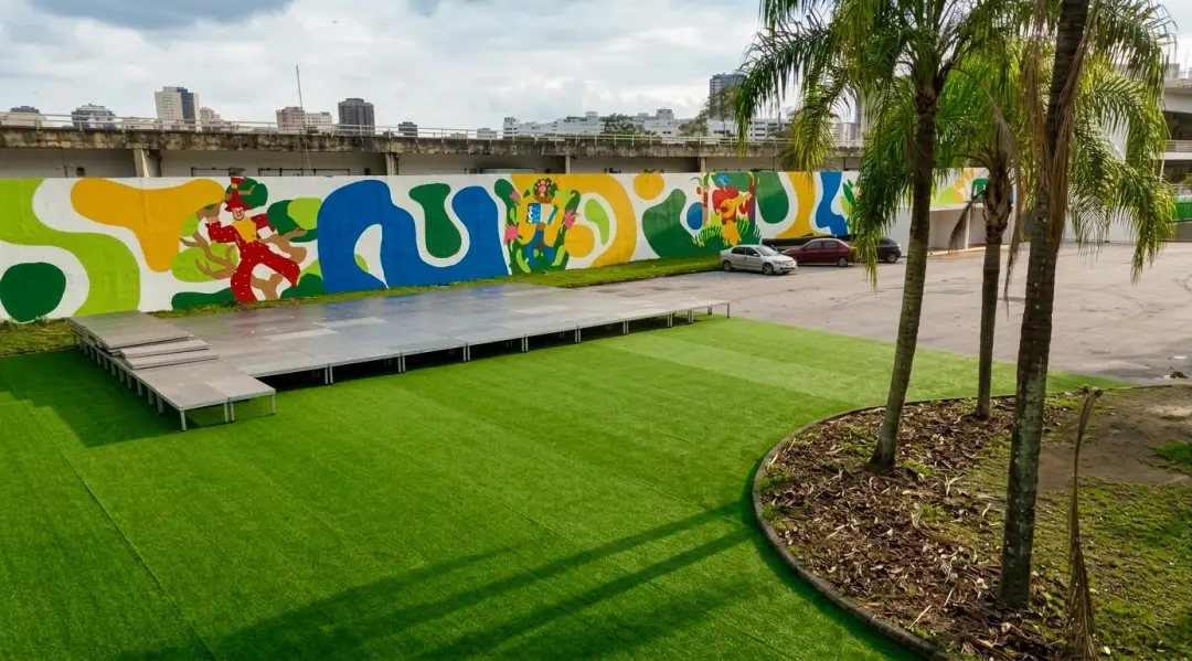 Lagoa ganha mural permanente homenageando os seis biomas brasileiros, como Amazônia e Mata Atlântica, no Parque das Fig…