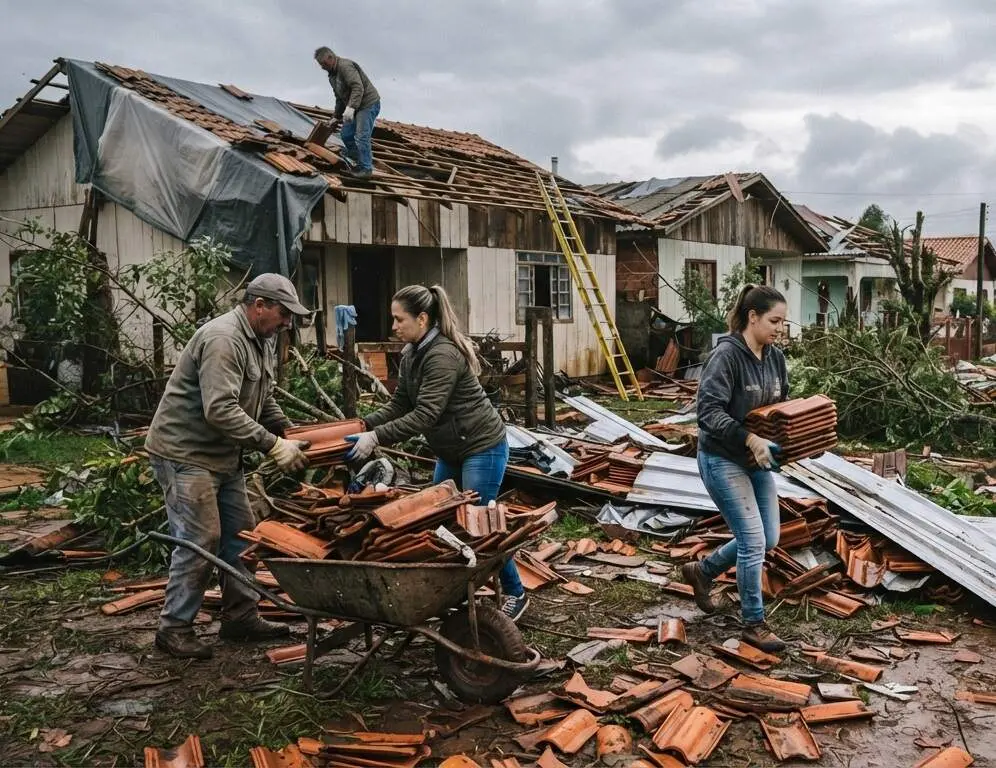 R$ 10 milhões para municípios da Zona Sul do Rio Grande do Sul, para ajudar com urgências como telhas após os temporais…