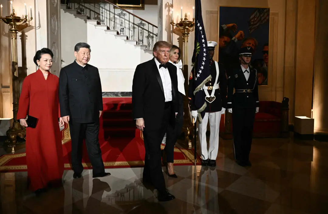 Trump recebeu Xi Jinping para jantar de Estado na Casa Branca, após horas de reunião sobre tarifas e inteligência artif…