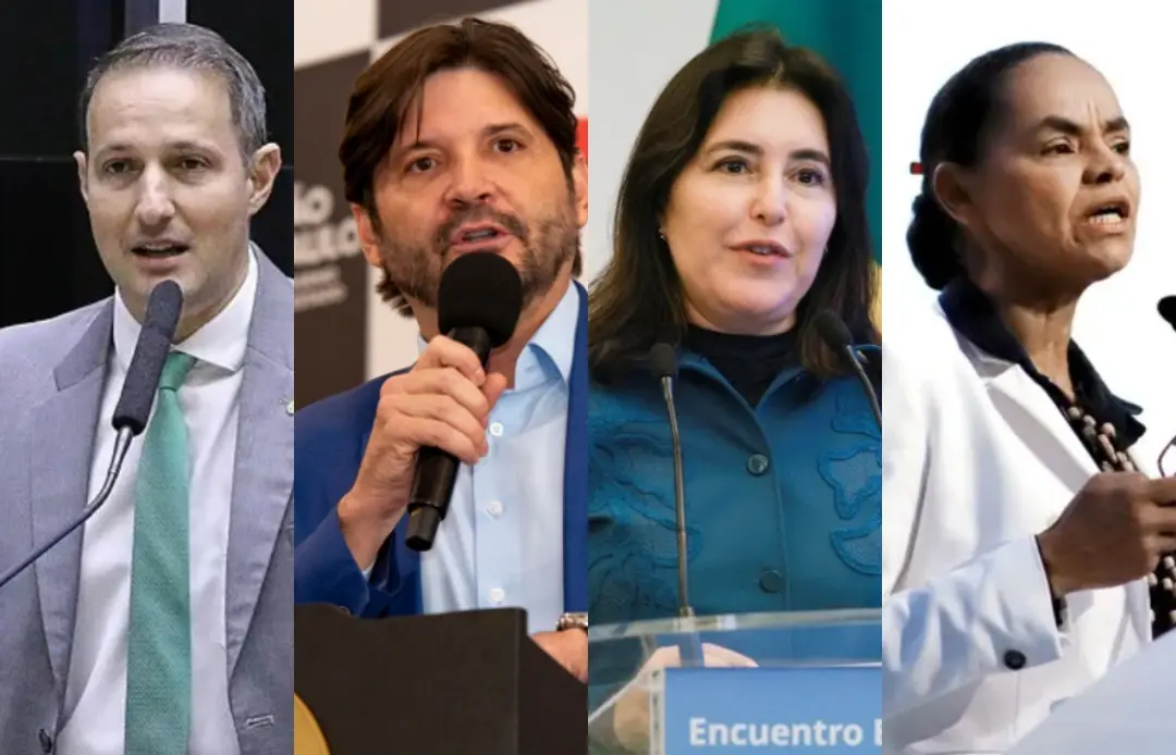 Marina Silva tem 15% das intenções de voto para o Senado em São Paulo, com Simone Tebet nos 14%. Os nomes empatados mos…