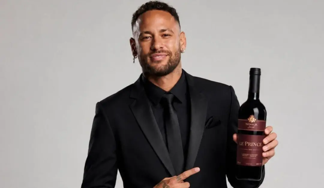 R$ 50 mil uma garrafa de vinho da Le Prince, marca brasileira com parceria da família Neymar. É um salto de preço enorm…