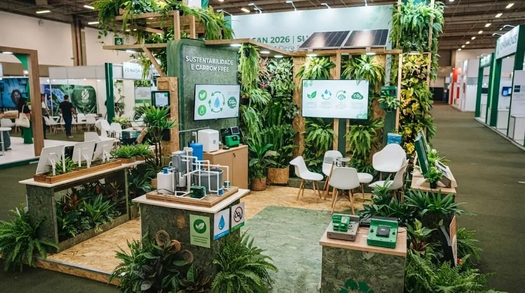 Fenasan 2026 e AESabesp vão ampliar as ações de sustentabilidade com parceria para gestão de gases de efeito estufa. Es…