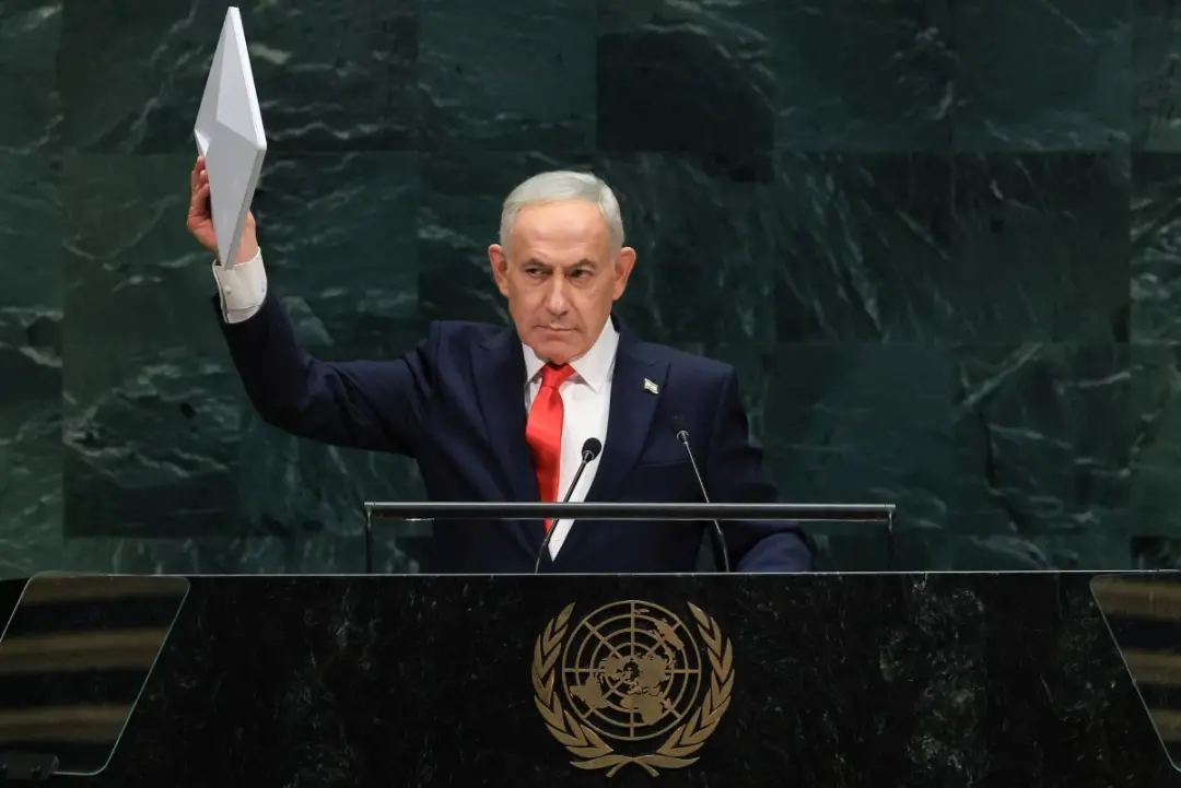 Dezenas de representantes deixaram o plenário da ONU em protesto durante o discurso de Netanyahu em Nova York. A retira…