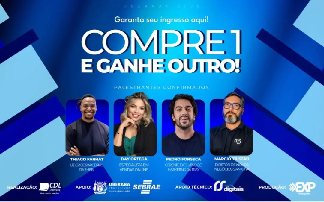 Uberaba recebe o ExpoCommerce, primeiro evento de varejo digital do interior de Minas, dia 26 de setembro. Com nomes co…