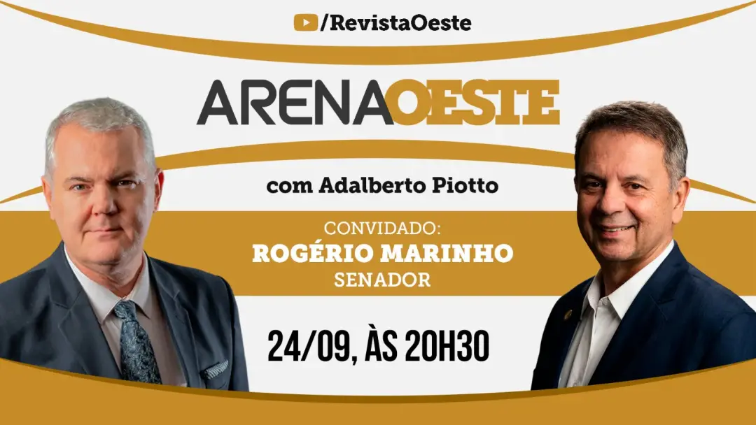Senador Rogério Marinho vai participar do Arena Oeste com Adalberto Piotto no dia 24 de setembro às 20h30. Um debate co…