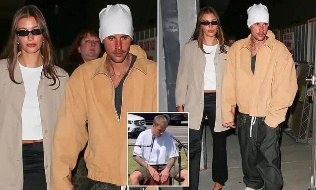 Justin e Hailey Bieber aproveitaram uma noite fora em uma megaigreja apoiada por celebridades, após o show dele no parq…