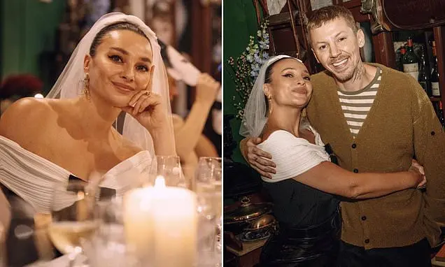 Gizzi Erskine apareceu com véu de noiva na festa de despedida de solteira com Professor Green. O clima foi bem descontr…