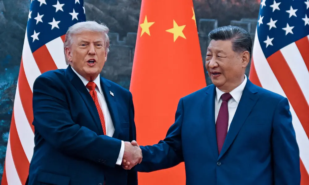 Xi Jinping chegou a Washington para reunião com Trump, onde os dois líderes falarão sobre IA e comércio. A ideia de que…