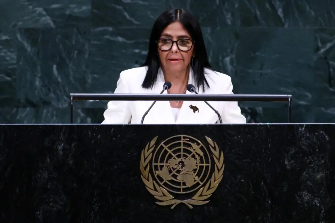 Delcy Rodríguez garantiu eleições na Venezuela durante discurso na ONU em Nova York. É um avanço no caminho da democrac…
