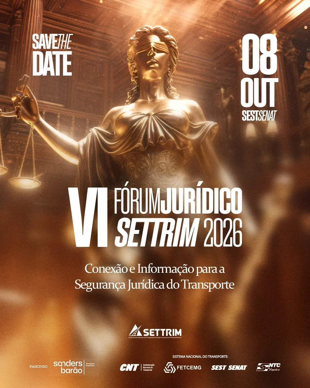 6o Fórum Jurídico do SETTRIM em Uberlândia vai discutir as mudanças da Lei 15485 de 2026, falando de piso mínimo de fre…