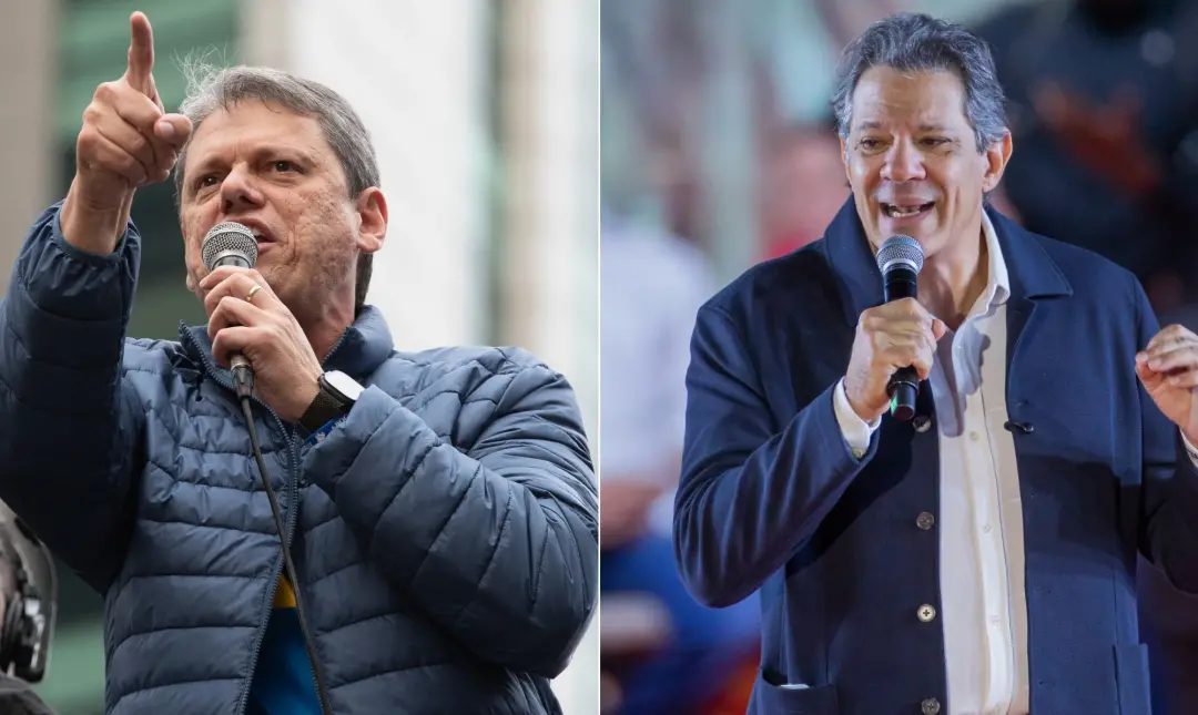 Tarcísio tem 44 por cento das intenções de voto contra 27 por cento de Haddad na disputa pelo governo de São Paulo. A d…