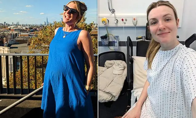 Anna Collinson, jornalista da BBC, engravidou após quatro anos de lutas de fertilidade, duas tentativas de FIV e dois a…
