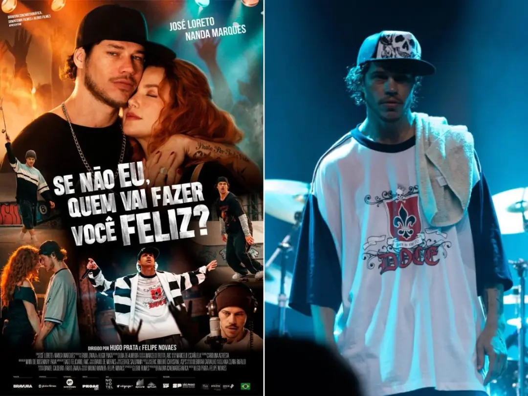 José Loreto é o Chorão no filme que vai ter estreia em março de 2027. A produção gravada em Santos mostra o músico em d…