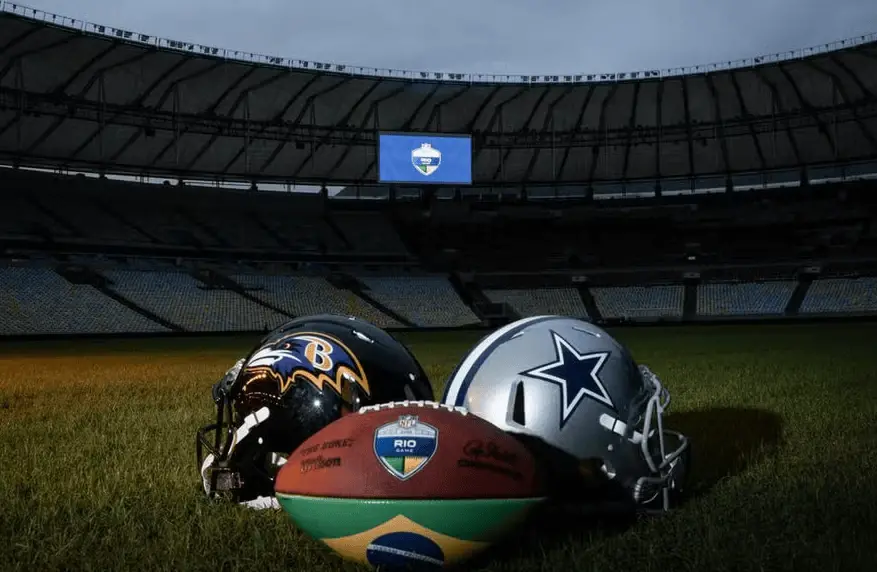 Domingo no Maracanã vai ter esquema especial de trânsito e metrô pra receber a partida da NFL entre Ravens e Cowboys. P…