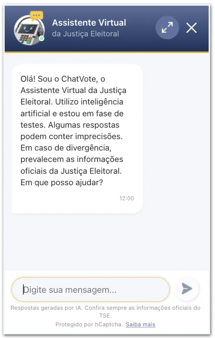 ChatVote do TSE já tá no ar, uma IA pra ajudar o eleitor com dúvidas das eleições de 2026. É um avanço pra quem não que…