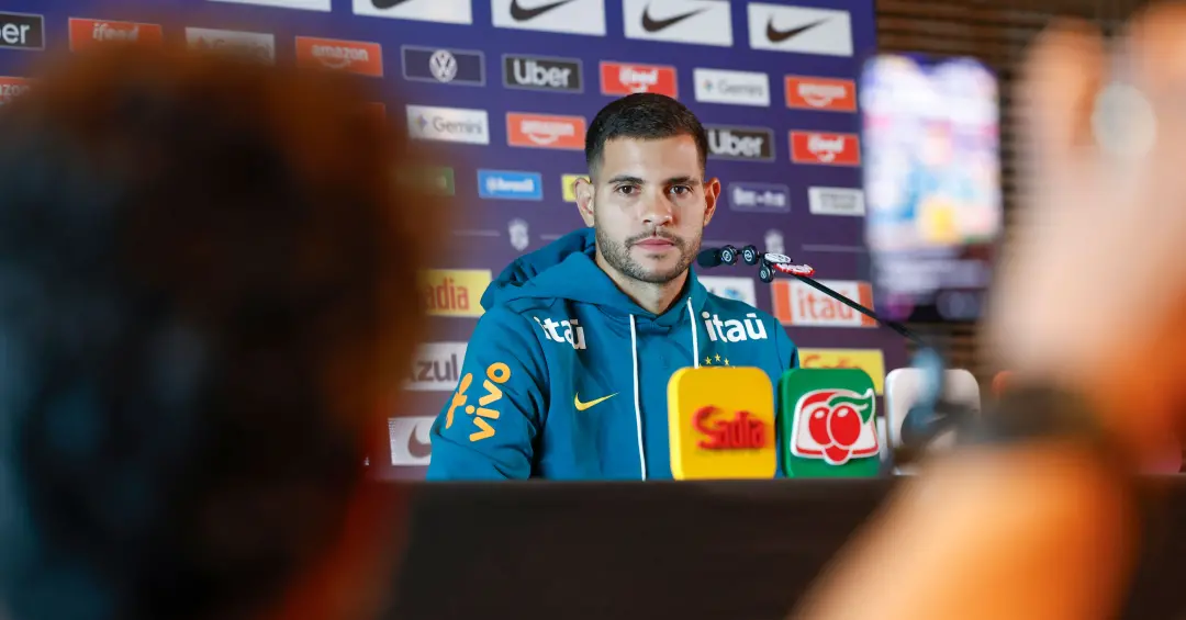 Bruno Guimarães vai ser referência nos novatos da Selecao, com foco em passar confiança pra quem chega. É importante qu…