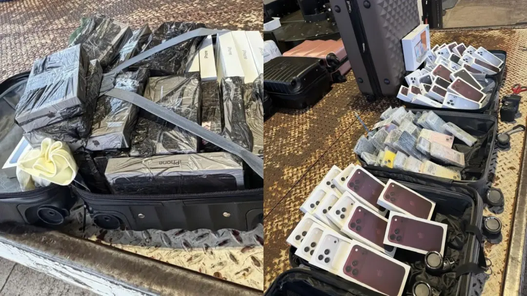 Aeroporto de Foz do Iguaçu teve apreensão de cerca de 100 smartphones, incluindo 30 iPhones 18 Pro Max, seis dias após …