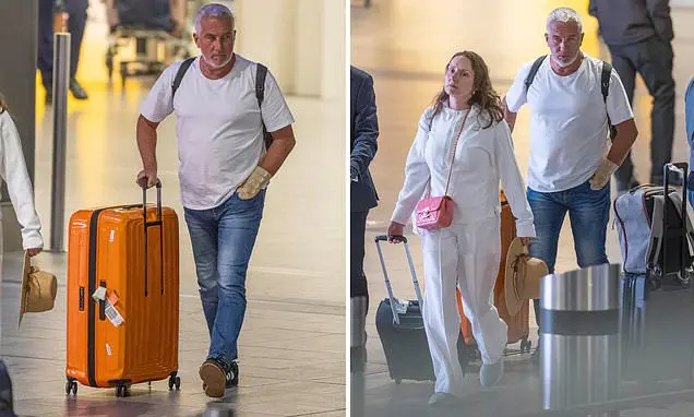 Paul Hollywood apareceu no aeroporto com a esposa Melissa Spalding usando uma tala no pulso. É estranho ver alguém tão …