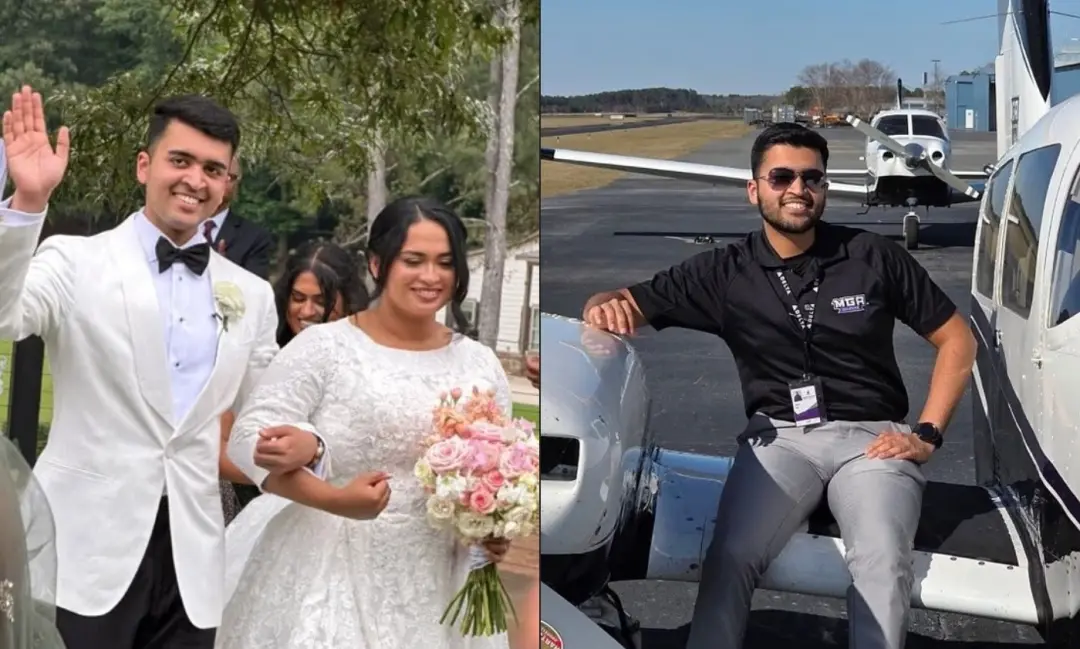 Dawsonville, nos Estados Unidos, noiva ficou quase seis horas presa ao lado do corpo do marido após queda de helicópter…
