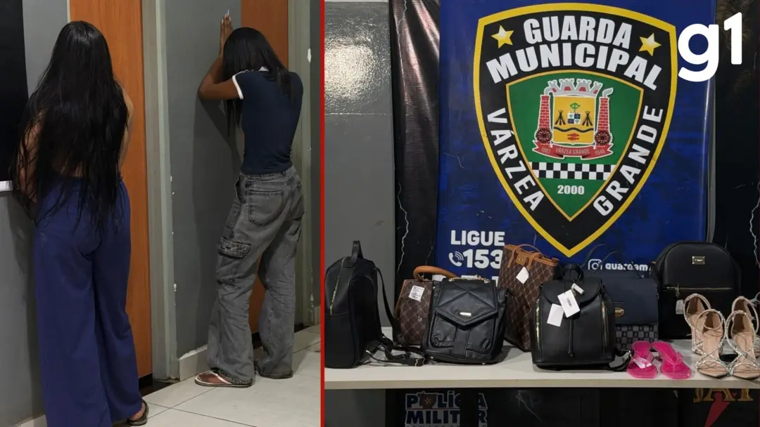 Duas mulheres de 20 e 26 anos foram detidas suspeitas de furtar bolsas e sapatos em um shopping em Várzea Grande. Acont…