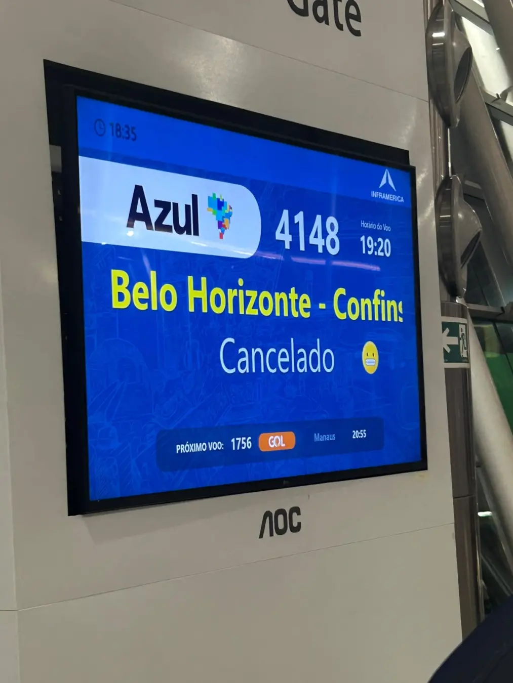 Pane de GPS causou cancelamento de voos da Azul no Aeroporto de Brasília na terça. A companhia alegou instabilidade glo…