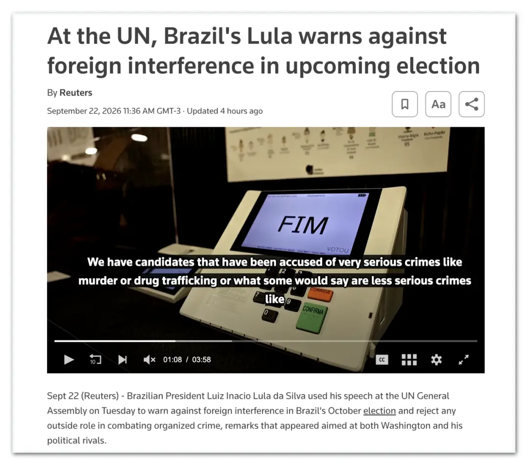 Nova York recebeu o discurso de Lula na ONU, onde ele defendeu o multilateralismo e alertou contra interferência estran…