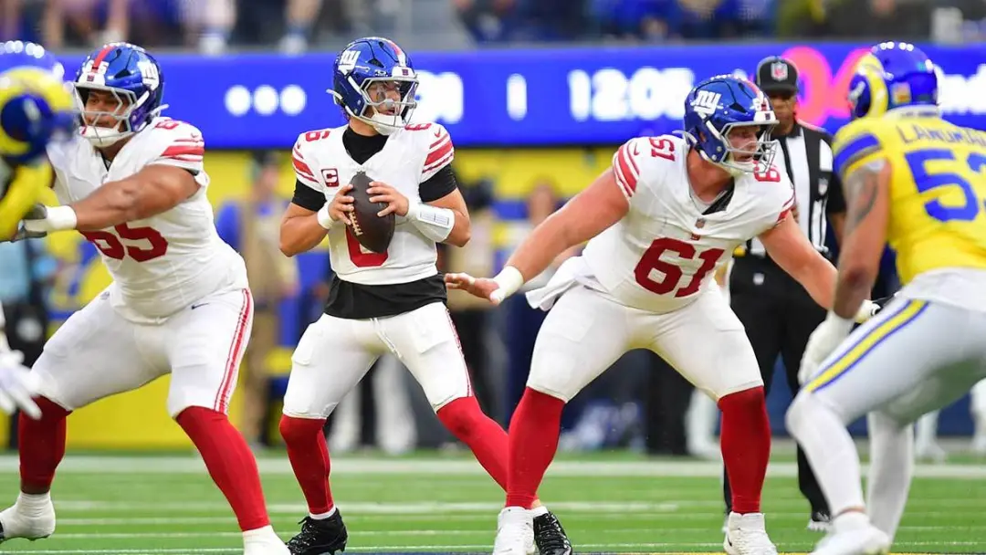 Jaxson Dart, jogador dos Giants, pode precisar de cirurgia no joelho, uma lesão pior do que parecia após o jogo contra …