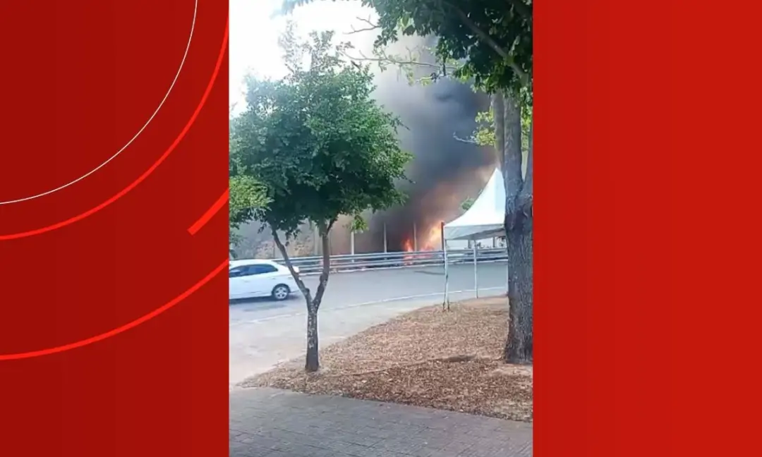 Incêndio atingiu mata perto do Porto do São Raimundo, na Zona Oeste de Manaus, na tarde de terça. Fogo em área de veget…