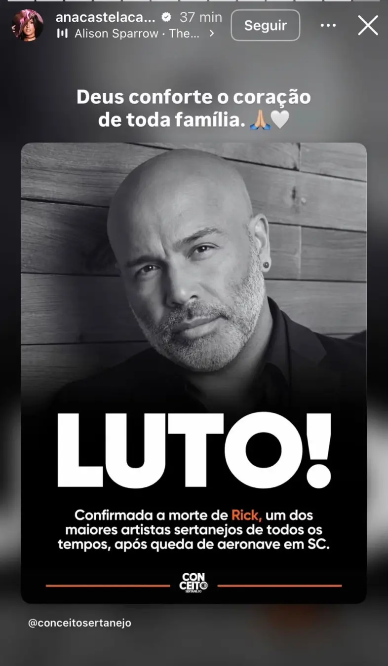 Em Santa Catarina, um acidente de helicóptero resultou em cinco mortes, incluindo o cantor Rick da dupla Rick e Renner.…