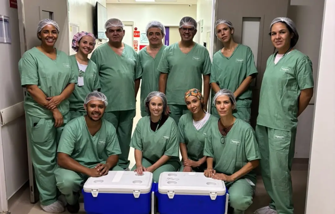 Hospital Unimed Rio Verde fez a primeira captação de órgãos de recém-nascido em Goiás. É um ciclo que mostra como a dec…