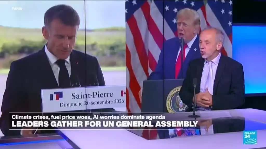 Macron e Trump tiveram conversas construtivas em Nova York sobre os conflitos no Oriente Médio e na Ucrânia antes da As…