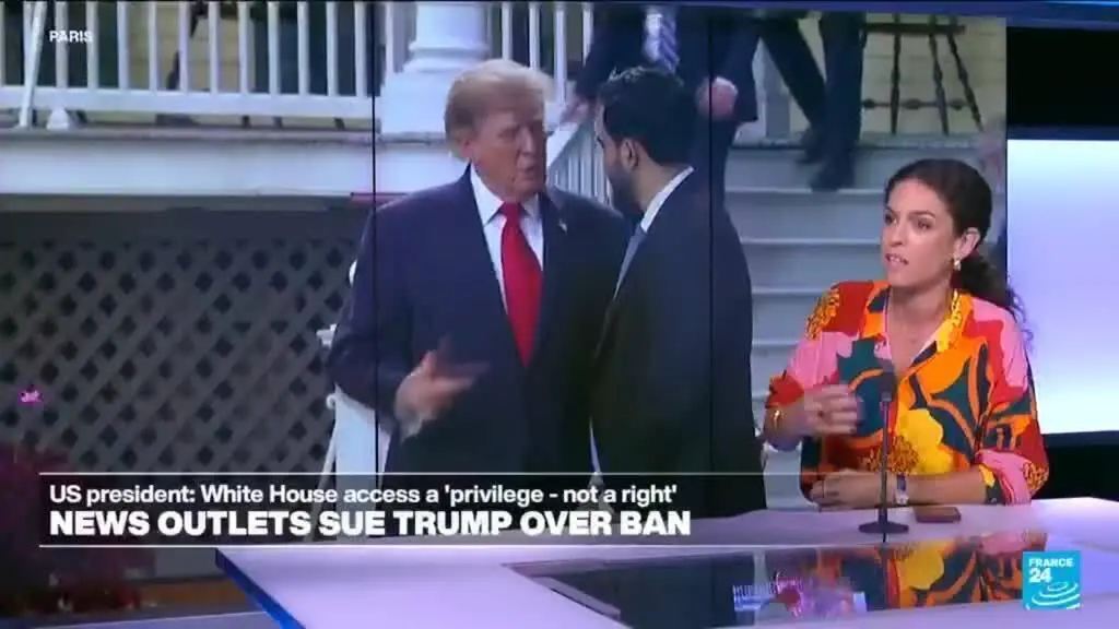 CNN, MS NOW e Politico entraram com ação contra a administração do Presidente Donald Trump por terem sido barradas do t…
