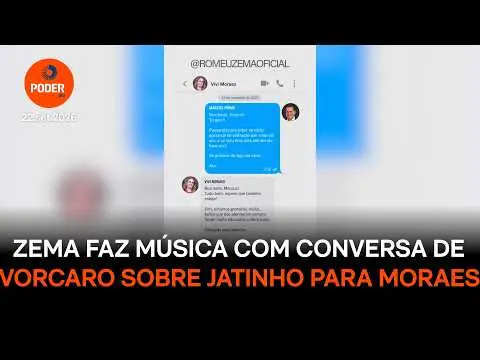 Zema musicou a conversa de Vorcaro sobre jatinho usado pelo Ministro Moraes e Viviane Barci. A música usa IA para mostr…