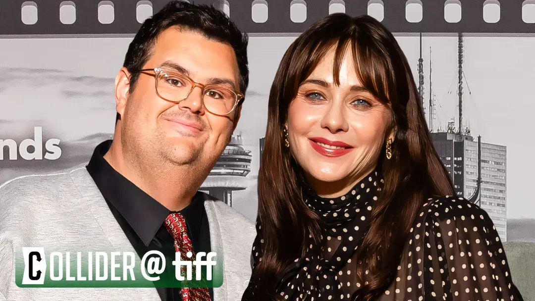 Toronto International Film Festival recebeu Caleb Hearon e Zooey Deschanel para celebrar a estreia do roteiro Trash Mou…
