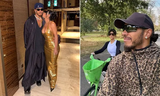 Kim Kardashian deu um beijo no rosto do Lewis Hamilton em fotos de noite de encontro. A demonstração de afeto mostra o …