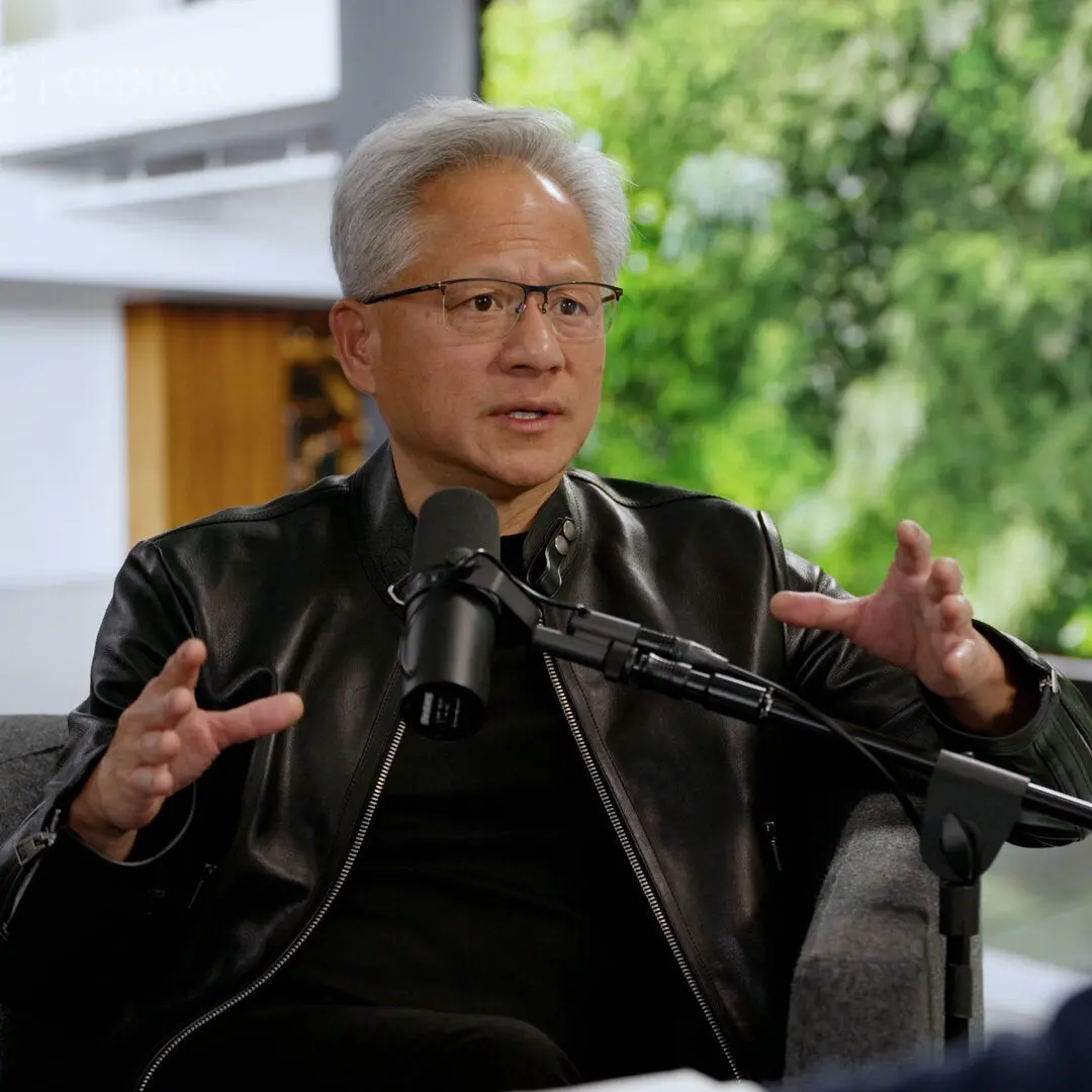 Jensen Huang, CEO da Nvidia, fala que não precisamos ter medo da inteligência artificial. A visão dele é que essa tecno…