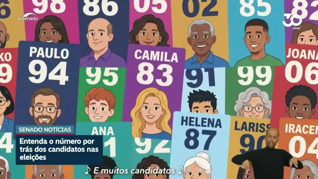 Os dois primeiros números dos candidatos nas eleições 2026 representam partidos políticos, chegando a 30 no Brasil. Ess…
