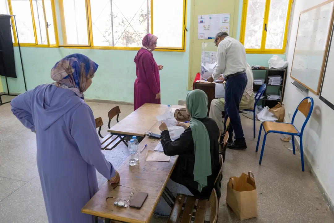 Rabat, Marrocos: 28,5% foi a taxa de participação no voto do governo do Mundial de Futebol. Pouco mais que a metade dos…