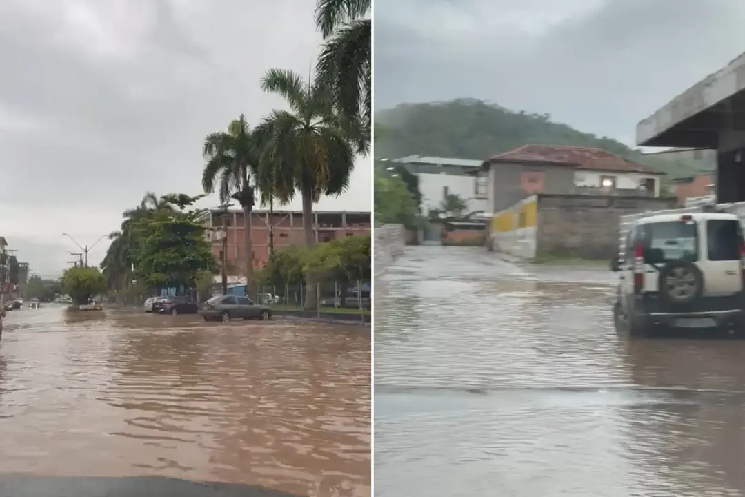 Ruas de Santo Antônio de Pádua amanheceram alagadas após forte chuva na manhã de quarta. O volume d'água em Campo Alegr…