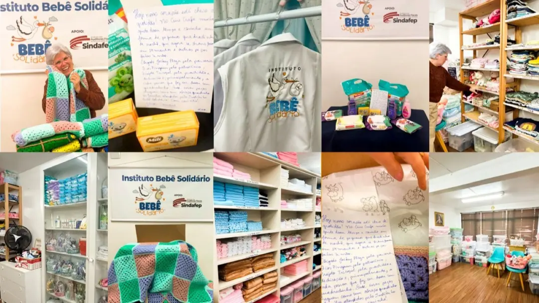 Jockey Cine Craft doou 20 mantinhas feitas com crochê para o Instituto Bebê Solidário em Curitiba. A iniciativa mostra …