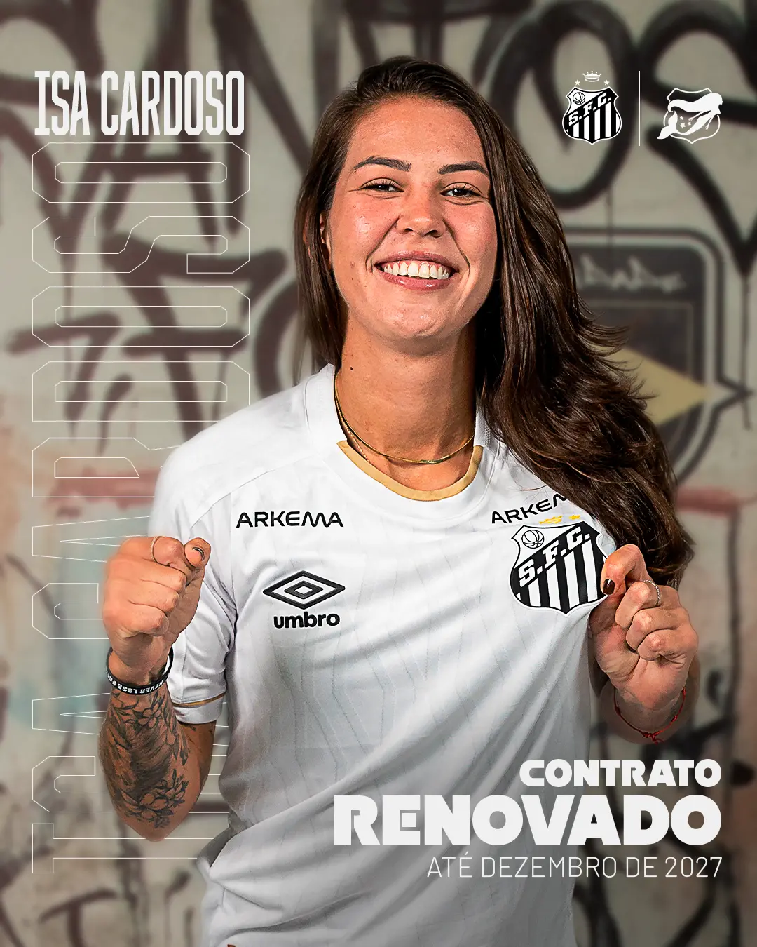 Isa Cardoso renovou contrato com o Sereias da Vila até 2027, seguindo o plano da equipe. É bom ver um compromisso assim…