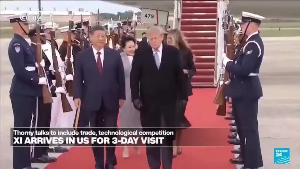 Presidente Trump recebeu Xi Jinping na Casa Branca para uma cúpula de estado. A recepção foi a primeira de um líder est…