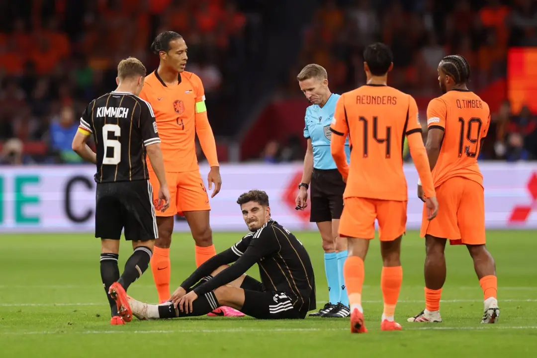 Kai Havertz saiu do jogo contra a Holanda com problema muscular durante a partida da Alemanha. Fica preocupante ver um …